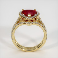 2.12 Ct. Ruby Ring, 14K Yellow Gold 3