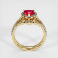 1.38 Ct. Ruby Ring, 14K Yellow Gold 3
