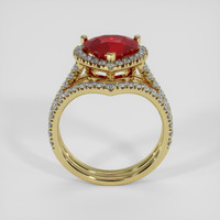 2.03 Ct. Ruby Ring, 14K Yellow Gold 3