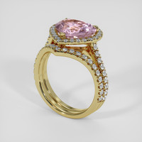 5.25 Ct. Pink Sapphire Ring, 14K Yellow Gold 2