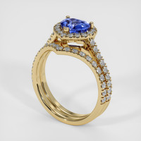 1.70 Ct. Blue Sapphire Ring, 14K Yellow Gold 2
