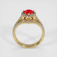1.03 Ct. Ruby Ring, 14K Yellow Gold 3