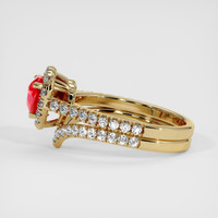 1.03 Ct. Ruby Ring, 14K Yellow Gold 4