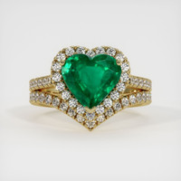 Emerald Ring 2.15 Ct. 18K Yellow Gold Preview