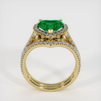 1.80 Ct. Emerald Ring, 18K Yellow Gold 3