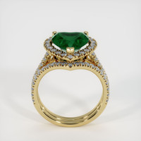 2.82 Ct. Emerald Ring, 18K Yellow Gold 3