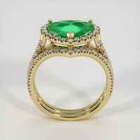 2.03 Ct. Emerald Ring, 18K Yellow Gold 3