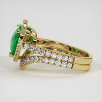 2.03 Ct. Emerald Ring, 18K Yellow Gold 4