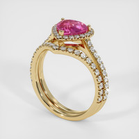 2.03 Ct. Sapphire Ring, 18K Yellow Gold 2