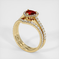 Ruby Ring 0.80 Ct. 18K Yellow Gold Preview