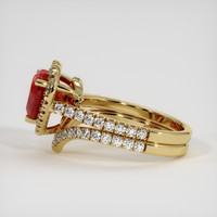 3.02 Ct. Ruby Ring, 18K Yellow Gold 4