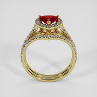 1.02 Ct. Ruby Ring, 18K Yellow Gold 3