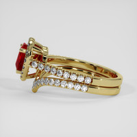 1.02 Ct. Ruby Ring, 18K Yellow Gold 4