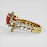 2.03 Ct. Ruby Ring, 18K Yellow Gold 4