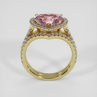 5.25 Ct. Pink Sapphire Ring, 18K Yellow Gold 3