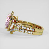 5.25 Ct. Pink Sapphire Ring, 18K Yellow Gold 4