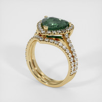3.64 Ct. Sapphire Ring, 18K Yellow Gold 2