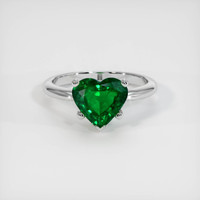 1.83 Ct. Emerald Ring, Platinum 950 1