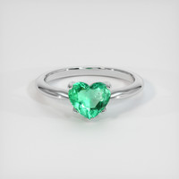 1.26 Ct. Emerald Ring, Platinum 950 1