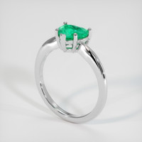 1.26 Ct. Emerald Ring, Platinum 950 2