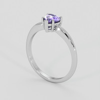 1.01 Ct. Violet Sapphire Ring, Platinum 950 2
