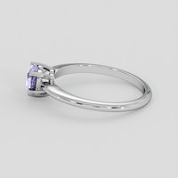 1.01 Ct. Violet Sapphire Ring, Platinum 950 4