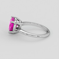 3.11 Ct. Pink Sapphire Ring, Platinum 950 4