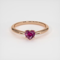 1.02 Ct. Ruby Ring, 14K Rose Gold 1