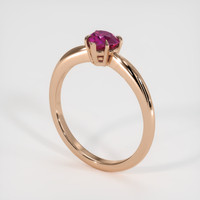 1.02 Ct. Ruby Ring, 14K Rose Gold 2