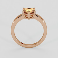 1.24 Ct. Padparadscha Sapphire Ring, 14K Rose Gold 3