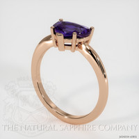 2.05 Ct. Purple Sapphire Ring, 14K Rose Gold 2