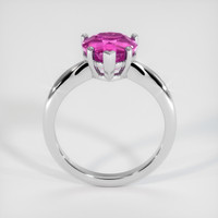 3.22 Ct. Purplish Pink Sapphire Ring, 10K White Gold 3