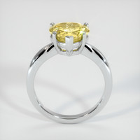 2.77 Ct. Yellow Sapphire Ring, 14K White Gold 3