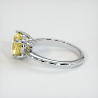 2.77 Ct. Yellow Sapphire Ring, 14K White Gold 4