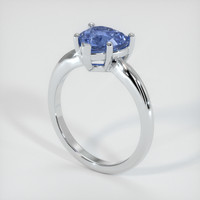 2.27 Ct. Sapphire Ring, 18K White Gold 2