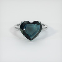 4.54 Ct. Sapphire Ring, 18K White Gold 1