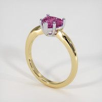 1.30 Ct. Gemstone Ring, 14K White & Yellow 2