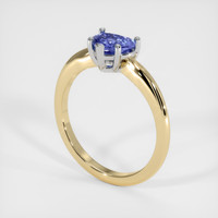 1.11 Ct. Color Change Sapphire Ring, 14K White & Yellow 2