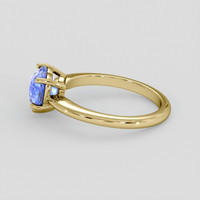 2.07 Ct. Blue Sapphire Ring, 10K Yellow Gold 4