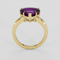 5.17 Ct. Purple Sapphire Ring, 10K Yellow Gold 3