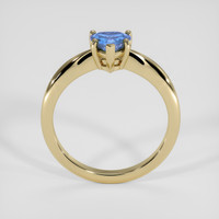 0.78 Ct. Blue Sapphire Ring, 14K Yellow Gold 3