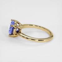 3.04 Ct. Blue Sapphire Ring, 14K Yellow Gold 4