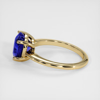 3.57 Ct. Blue Sapphire Ring, 14K Yellow Gold 4