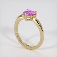 1.56 Ct. Pink Sapphire Ring, 14K Yellow Gold 2