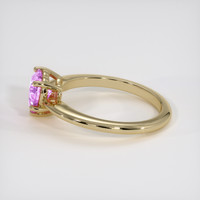 1.56 Ct. Pink Sapphire Ring, 14K Yellow Gold 4