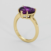5.17 Ct. Purple Sapphire Ring, 14K Yellow Gold 2