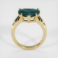 4.54 Ct. Greenish Blue Sapphire Ring, 14K Yellow Gold 3