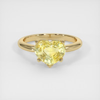 2.77 Ct. Yellow Sapphire Ring, 14K Yellow Gold 1