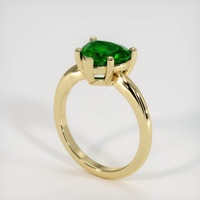 1.83 Ct. Emerald Ring, 18K Yellow Gold 2