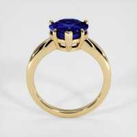 3.57 Ct. Blue Sapphire Ring, 18K Yellow Gold 3